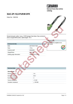 1694169 datasheet  